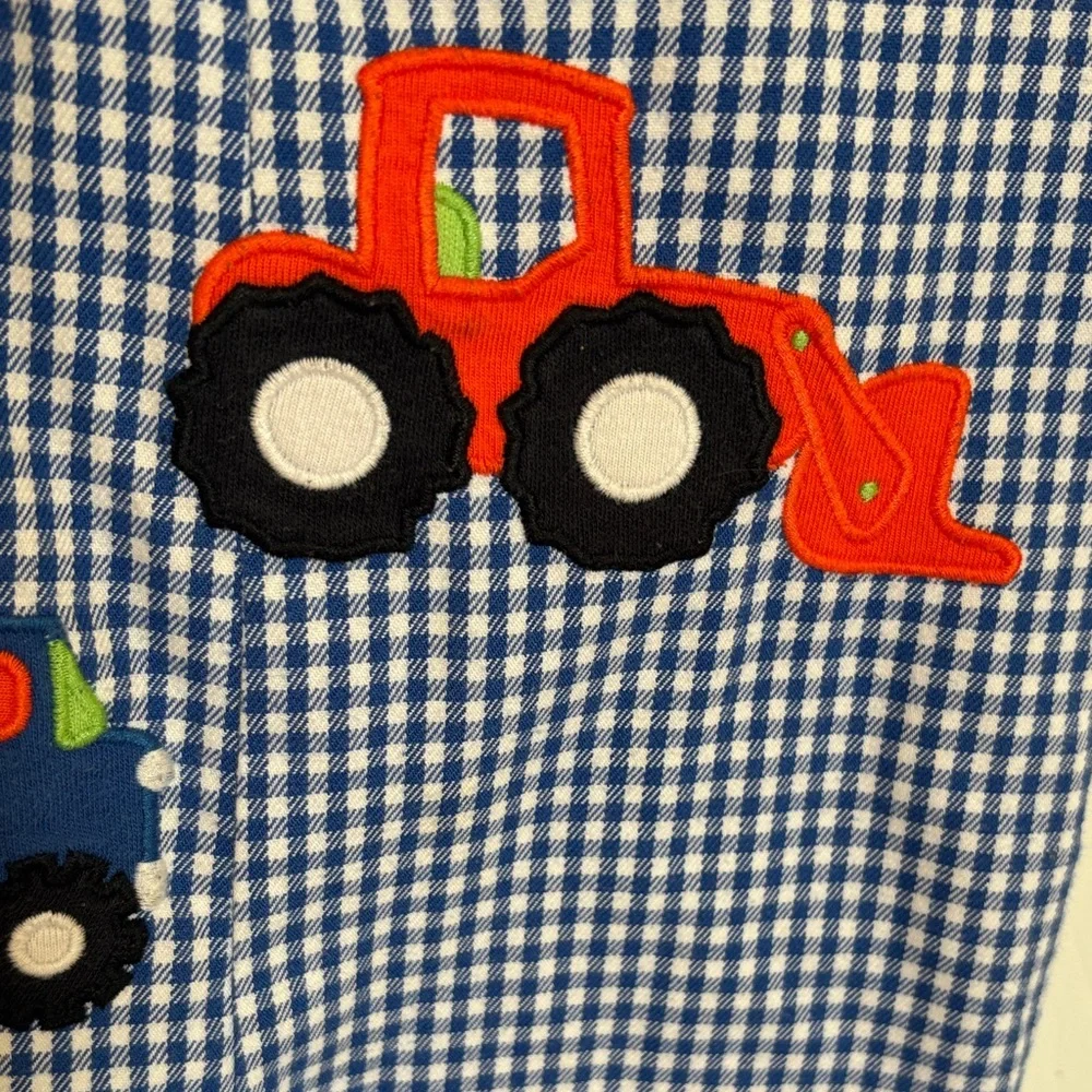 Kelly's Kids Vintage Blue Gingham Overalls - Picture 5 of 10